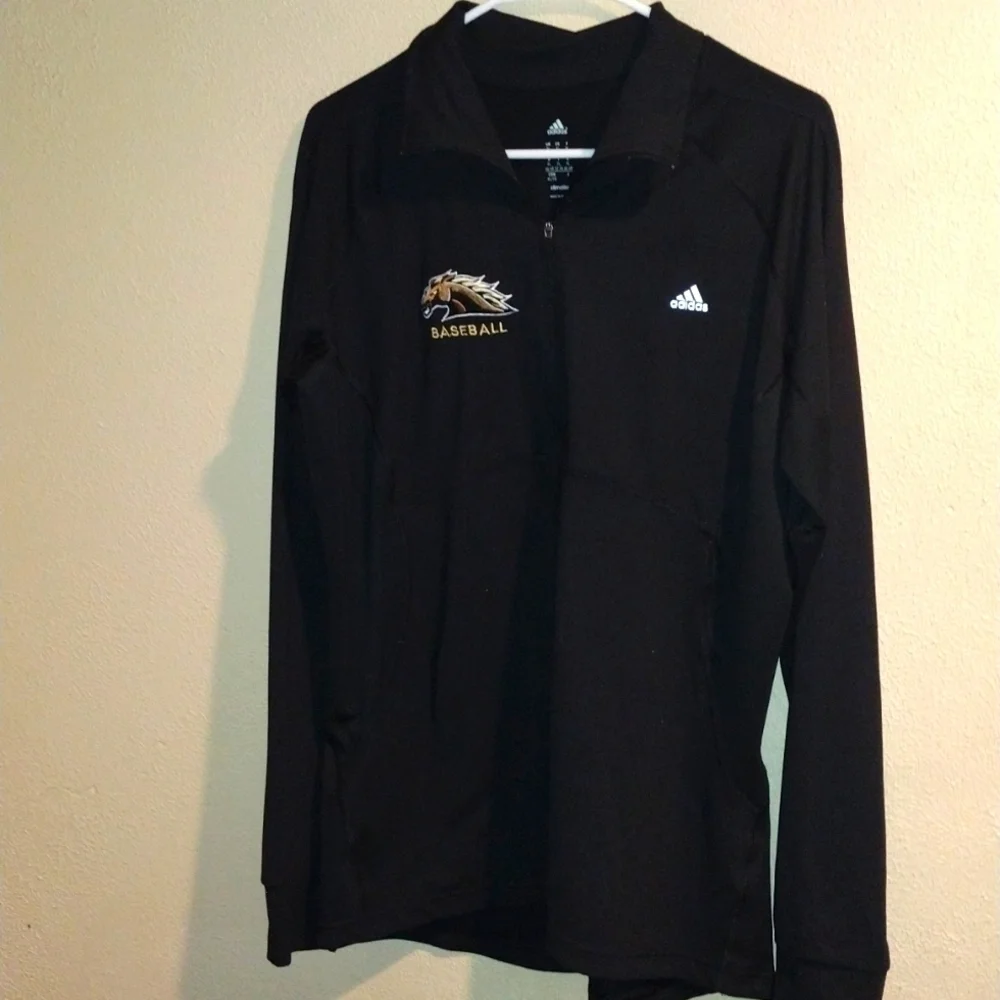 Adidas Western Michigan University Half Zip Pullover Athletic Top XL